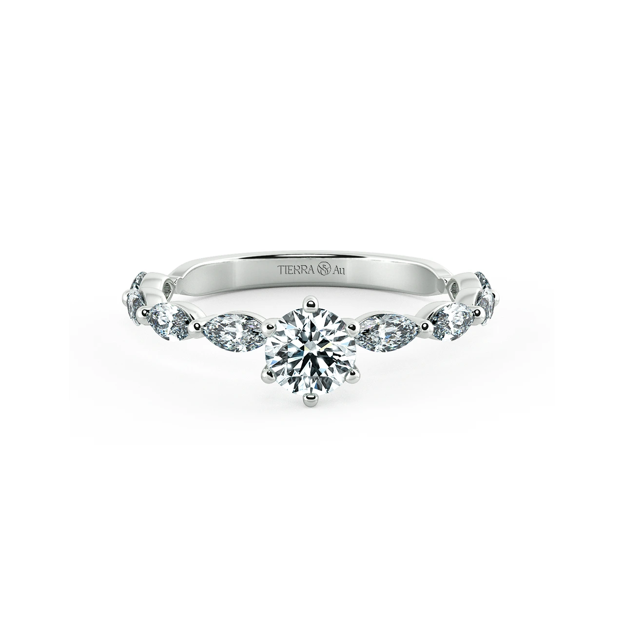 Solitaire Engagement Ring with Eternity Band NCH1805